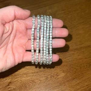 Silver “Diamond” Bracelets